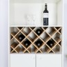 Wijnkast dressoir in Scandinavische stijl met 2 deuren 69x36x165 cm Ulbster Aanbod