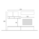 Moderne design wandmeubel tv-kast zwevende planken Infinity 27 Aanbod