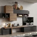 Mur TV suspendue moderne avec étagère Infinity 28 Promotion