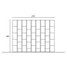 Wandrek modern design woonkamer wit zwart Infinity 35 Verkoop