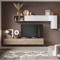Moderne zwevende wandmeubel tv-kast hout design Infinity 41 Aanbieding