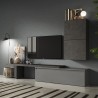 Moderne zwevende grijze tv-wandmeubelset Infinity 52 Aanbieding