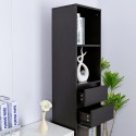 Meuble colonne bureau salon 2 tiroirs 4 étagères 36x30x171cm Reiff Offre