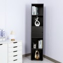 Meuble colonne bureau salon 2 tiroirs 4 étagères 36x30x171cm Reiff Remises