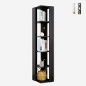 Meuble colonne salon bureau moderne 5 étagères Orkney Choix
