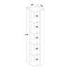 Meuble colonne salon bureau moderne 5 étagères Orkney Achat
