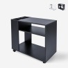 Commode de bureau à roulettes avec étagère et range-documents Wick Promotion