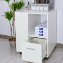 Commode de bureau basse étagère porte-documents avec roues Dundee Réductions