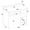 Bureau peu encombrant avec tiroir et plateau coulissant Drums Light Choix