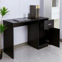 Bureau moderne noir peu encombrant porte et tiroir Lythes Dark Offre