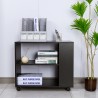Meuble pour bureau avec roulettes étagère porte-documents Avoch Réductions