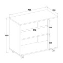 Meuble pour bureau avec roulettes étagère porte-documents Avoch Prix