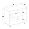 Meuble pour bureau avec roulettes étagère porte-documents Avoch Prix