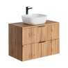 Meuble de salle de bain en bois suspendu tiroirs Adel Wood Vente