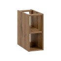 Hangend houten badkamermeubel met beige wastafel en grijze lades Coast 80N Catalogus