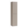 Hangend badkamermeubel, beige wastafel, spiegel en kolomkast Coast 100 SNA Aanbod