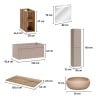 Meuble de salle de bain suspendu lavabo miroir armoire Coast 100 SNA Modèle