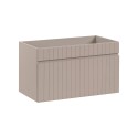 Meuble de salle de bain suspendu lavabo miroir colonne Coast 80 SA Offre