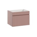 Meuble de salle de bain suspendu rose et blanc lavabo Lili 80N Offre