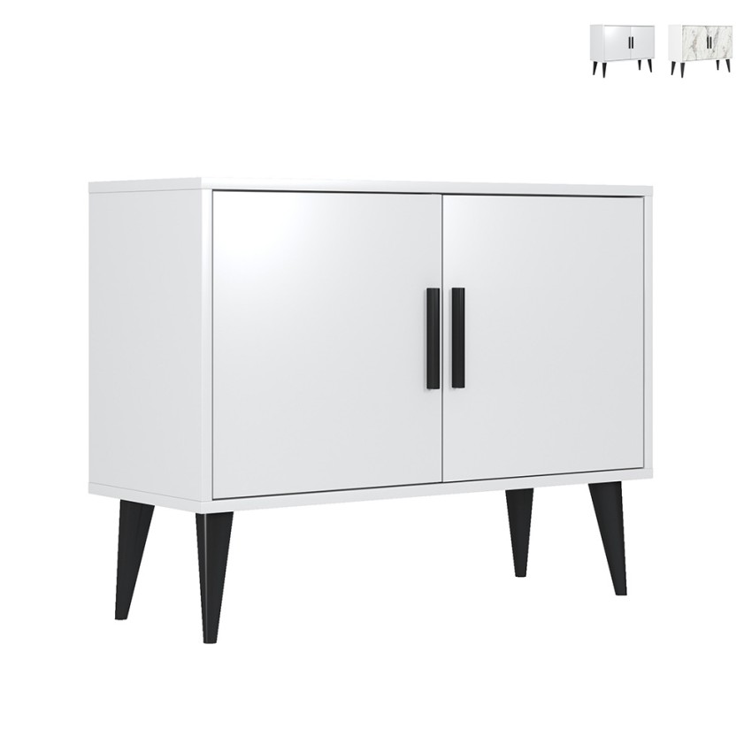 Modern wit woonkamerdressoir en entreemeubel met 2 deuren Corduiso Aanbieding Modern wit woonkamerdressoir en entreemeubel met 2 deuren Corduiso Aanbieding