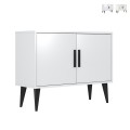 Modern wit woonkamerdressoir en entreemeubel met 2 deuren Corduiso Aanbieding