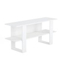 Meuble TV blanc moderne console d'entrée 120x35x55cm Cornelia Vente