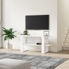 Meuble TV blanc moderne console d'entrée 120x35x55cm Cornelia Remises