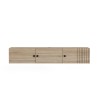 Hangend wit of houten tv-meubel in modern design 150x32x28 cm Leo Voorraad