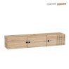 Hangend wit of houten tv-meubel in modern design 150x32x28 cm Leo Aanbieding