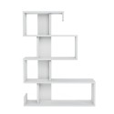 Bibliothèque murale design moderne blanc brillant 5 étagères Longway Offre