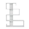Bibliothèque murale design moderne blanc brillant 5 étagères Longway Offre