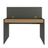 Modern design zwart en houten bureau 120 x 60 x 95 cm Heaton Kortingen