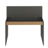 Modern design zwart en houten bureau 120 x 60 x 95 cm Heaton Catalogus