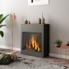 Cadre en bois décoratif pour cheminée électrique au sol Buren Offre