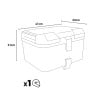 Coffre de moto arrière en aluminium universel de 46 litres Maverick M 