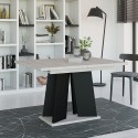 Table salle à manger extensible design moderne 120-160x90cm Mufo K350 Vente