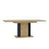 Table de salle à manger extensible en chêne 8 places 140-180x90cm Wood Offre