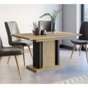 Table de salle à manger extensible en chêne 8 places 140-180x90cm Wood Catalogue