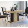 Table de salle à manger extensible en chêne 8 places 140-180x90cm Wood Catalogue