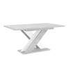 Table extensible blanche 120-160x90cm cuisine design moderne Xao K350 Offre