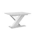 Table extensible blanche 120-160x90cm cuisine design moderne Xao K350 Vente