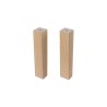 Meuble de salle de bain bois blanc lavabo sur pied effet marbre Fiji Choix