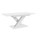 Table extensible 140-180x80 salle à manger moderne blanc 8 places Bronx Remises