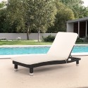 Bain de soleil de jardin mer et plage avec matelas Playa Promotion