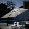 Parasol de jardin déporté carré 3m² à LED bars anti UV Paradise Vente