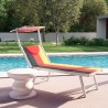 Set van 4 professionele Santorini Europe ligbedden van aluminium 