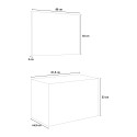 Meuble salle de bains tiroirs lavabo 80cm miroir lumière LED Iris 80  Caractéristiques