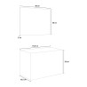 Meuble salle de bains tiroirs lavabo 80cm miroir lumière LED Iris 80  Caractéristiques
