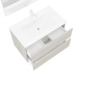 Moderne hangende badkamerkast 80 cm met wastafel en spiegel Easy 80 Model