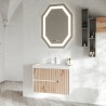 Hangende badkamerkast 80 cm met wastafel en spiegel Portofino 80 Aanbieding